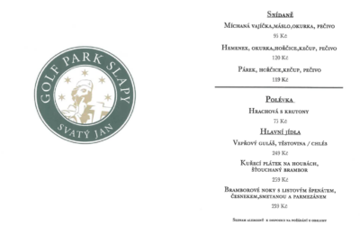 Restaurace na slapském golfu opět otevřena! 